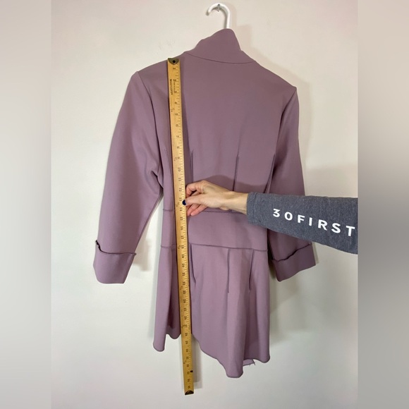 Luii Anthropologie Belted Full Zip Jacket Womens Size Medium High Neck - Picture 8 of 12